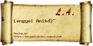 Lengyel Anikó névjegykártya